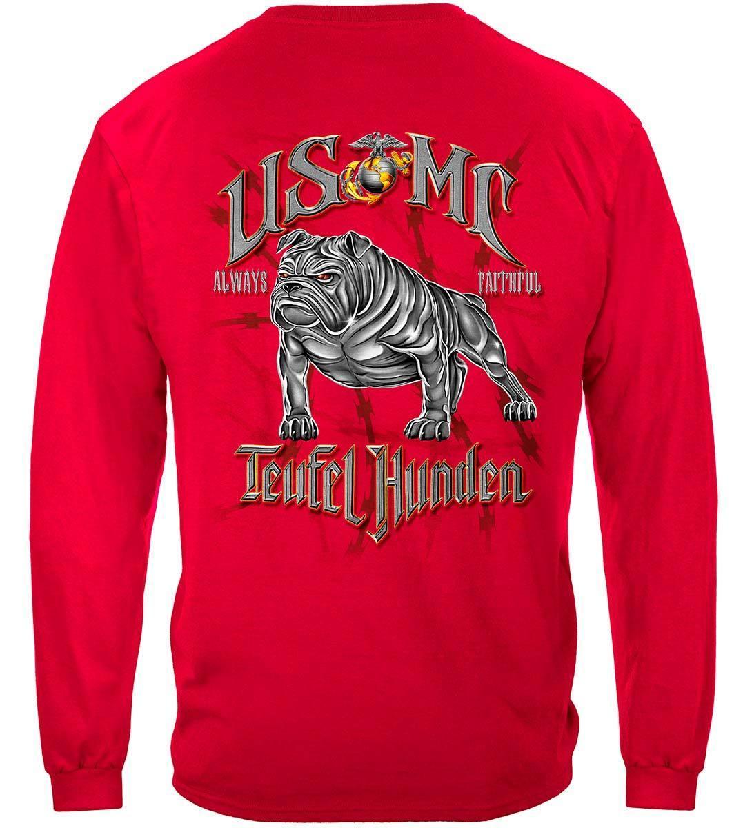 USMC Teufel Hunden Hoodie - Military Republic