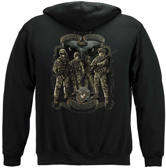 USMC Time Honor Tradition Eagle Hoodie - Military Republic