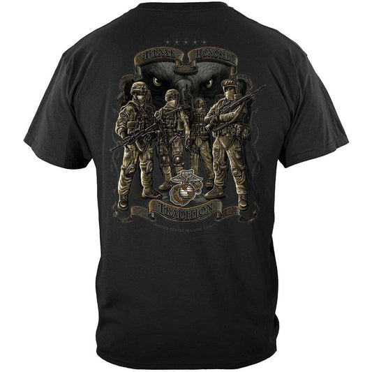 USMC Time Honor Tradition Eagle T-Shirt - Military Republic