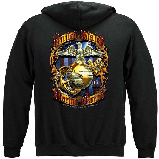 USMC Traditional Foil Hoodie - Military Republic
