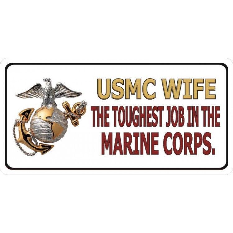 USMC Wife Photo License Plate - Military Republic
