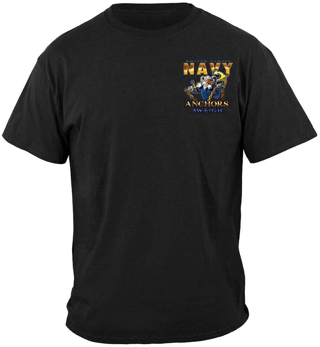US NAVY Goat Locker United States Navy Anchor Aweigh USN Premium Hoodie - Military Republic