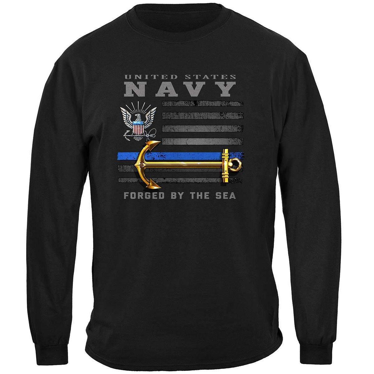 US NAVY Patriotic Flag Premium Long Sleeve - Military Republic