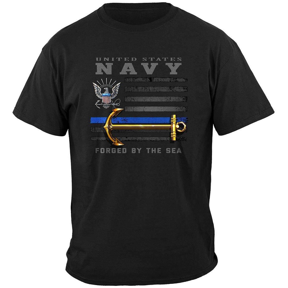 US NAVY Patriotic Flag Premium T-Shirt - Military Republic
