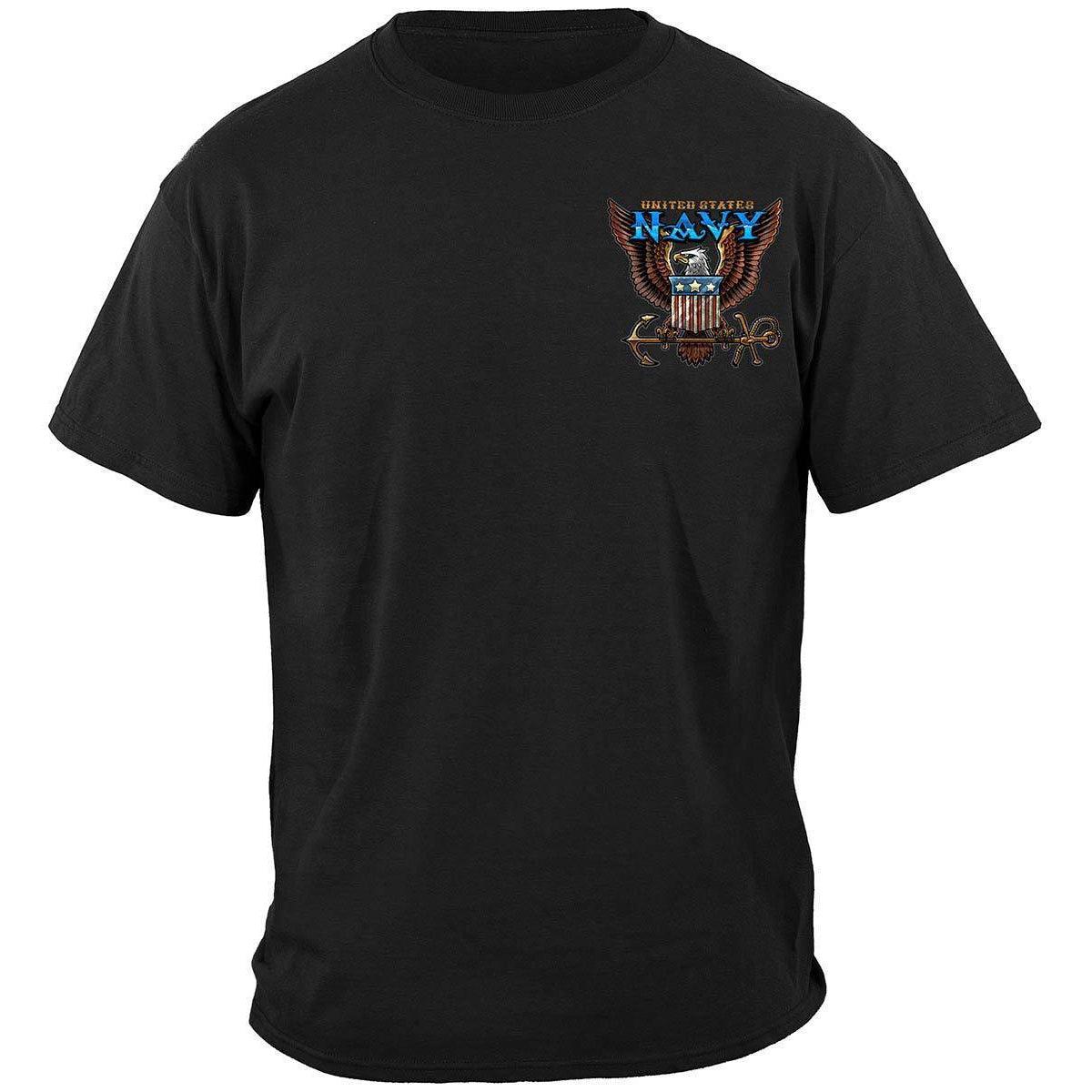 US NAVY Vintage Tattoo Classic Logo United States Navy USN Premium Long Sleeve - Military Republic