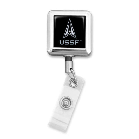 us-space force-badge holder- square logo- belt clip
