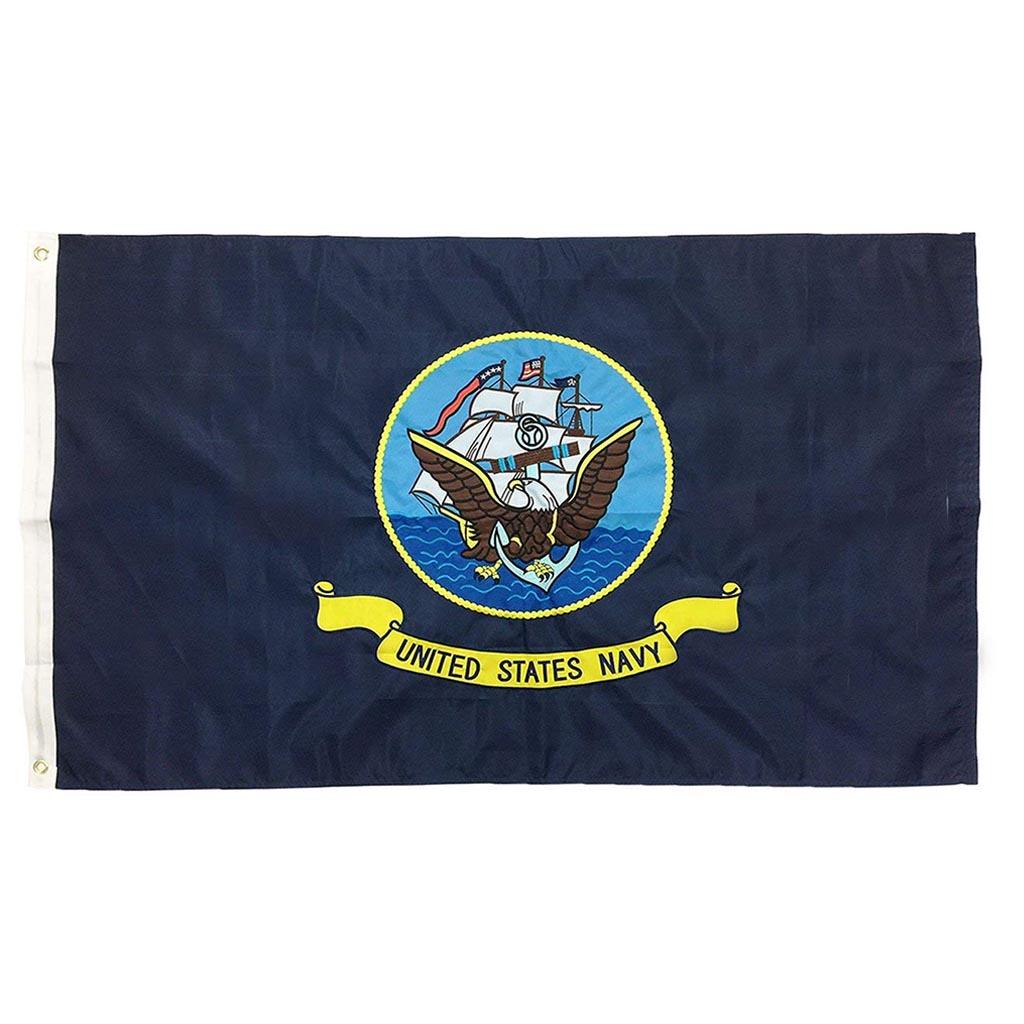 U.S. Navy Nylon Outdoors Flag Sizes 2'x3'/ 3'x5'/ 4'x6'/ 5'x8' /6'x10 ...