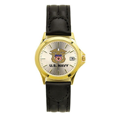 US Navy Deluxe Ladies Leather Wrist Watch - Military Republic