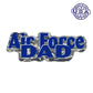 United States Air Force Dad Wood Magnet 2.25" x 6.5" - Military Republic