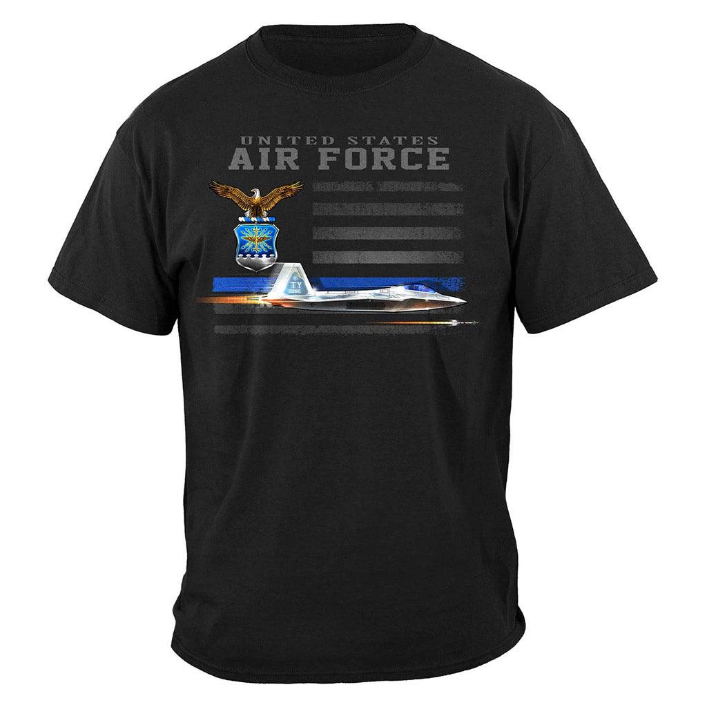 United States Air Force Patriotic Flag Premium T-Shirt - Military Republic