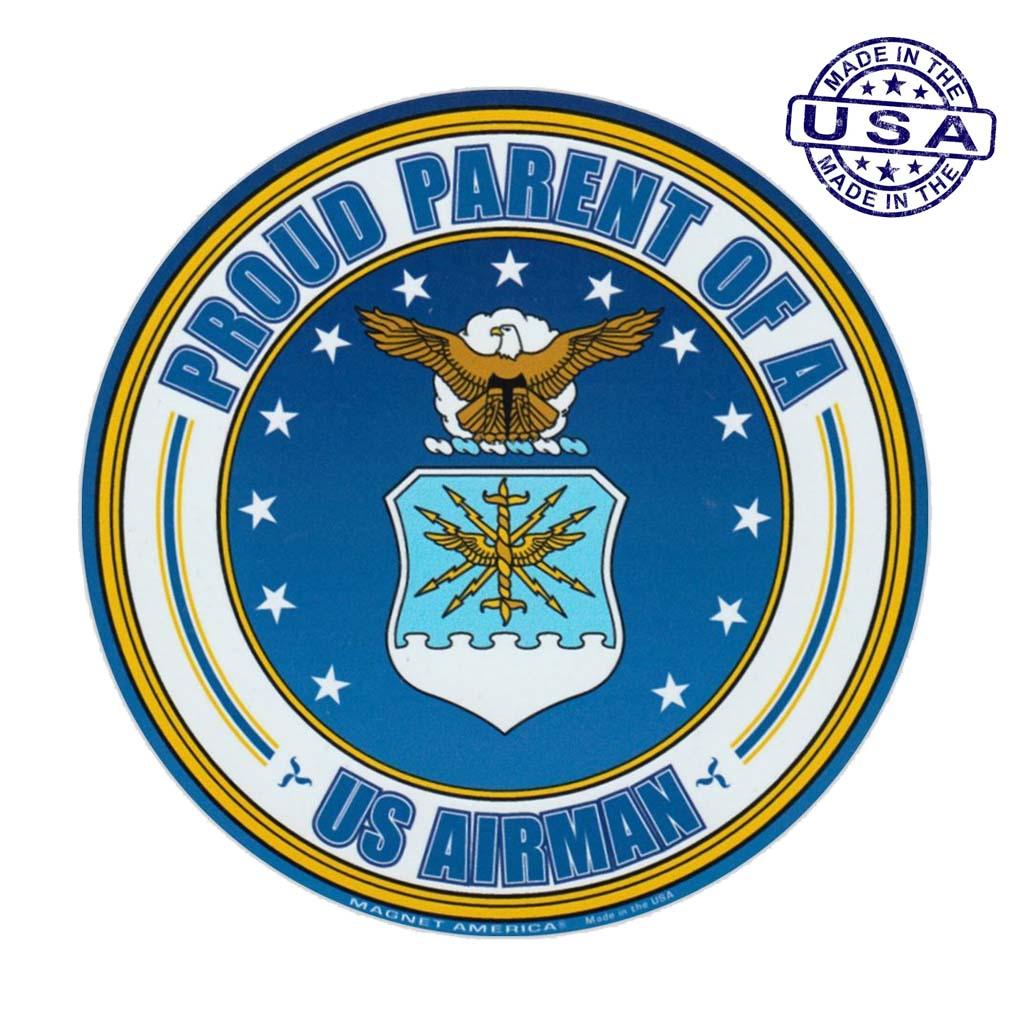 United States Airforce Proud Parent of a US Airman Magnet 5" - Military Republic