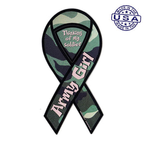 United States Army Girl Magnet Ribbon 4" x 8" - Military Republic