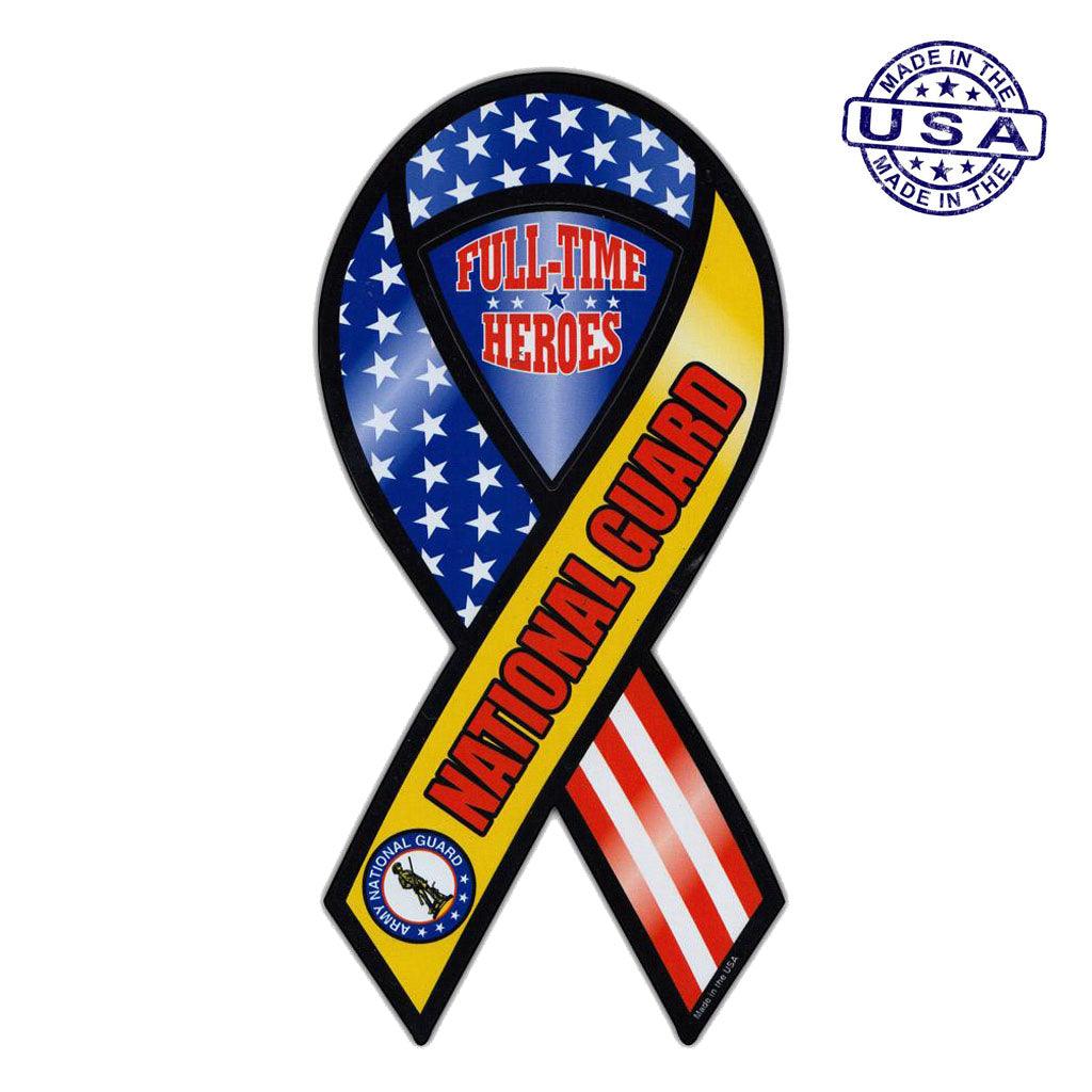 United States Army National Guard Magnet Ribbon 4" x 8" - Military Republic