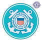 United States Coast Guard 1790 Magnet Round 5" - Military Republic