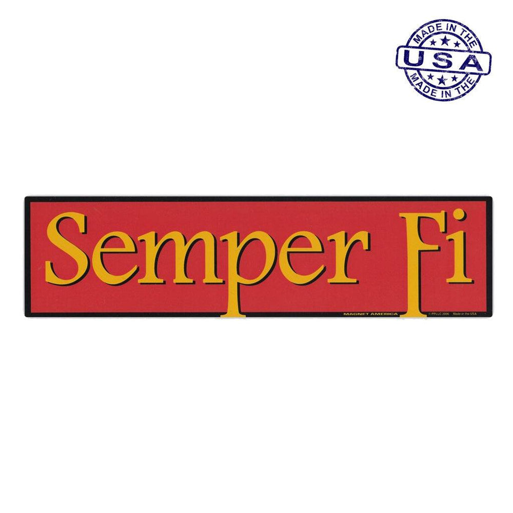 United States Marines Semfer Fi Bumper Strip Magnet (10.88