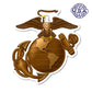 United States Marine Corps USMC Globe and Anchor Magnet 4.5" x 5" - Military Republic