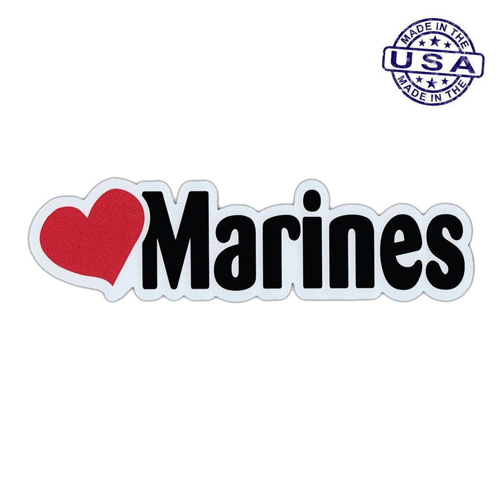 United States Marine Love Marines Word Magnet 2" x 7" - Military Republic
