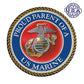 United States Marine Proud Parent of a Marine Magnet Round 5" - Military Republic