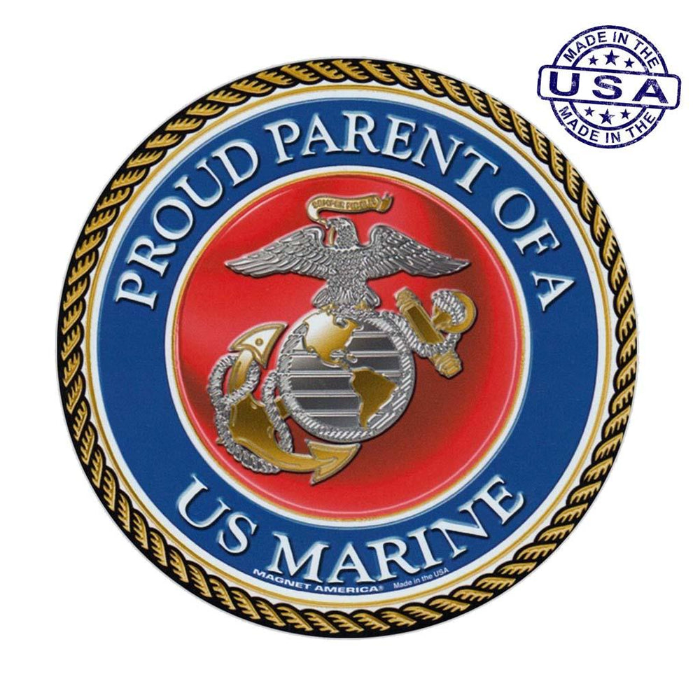 United States Marine Proud Parent of a Marine Magnet Round 5