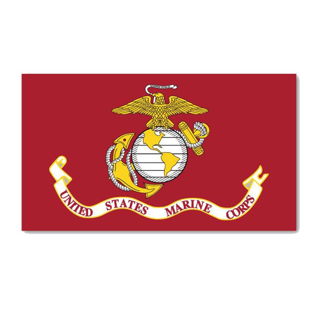 United States Marine USMC Flag Corps 7" x 4" - Military Republic