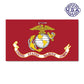 United States Marine USMC Flag Corps 7" x 4" - Military Republic