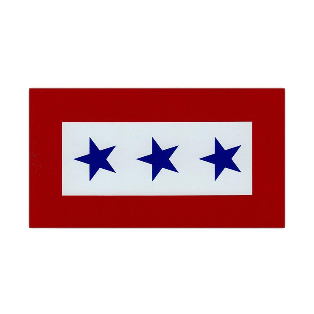 United States Patriotic Blue Star Service Flag Magnet 5.5" x 3" - Military Republic