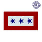 United States Patriotic Blue Star Service Flag Magnet 5.5" x 3" - Military Republic