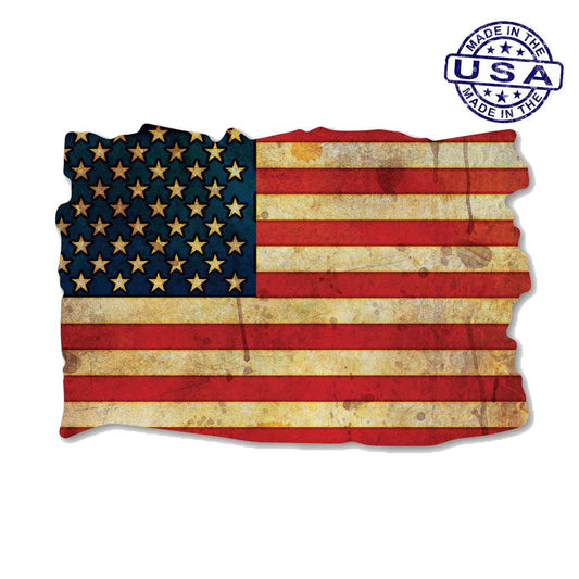 United States Patriotic Flag Grunge Look Design Magnet 4.5" x 3" - Military Republic