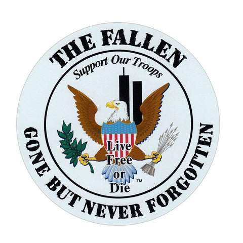 United States Patriotic Honor The Fallen Magnet Round 5.25" - Military Republic