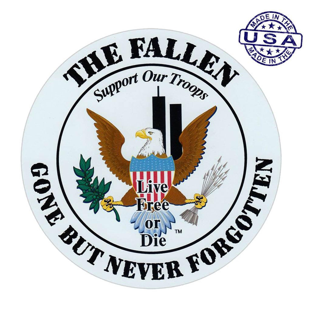 United States Patriotic Honor The Fallen Magnet Round 5.25