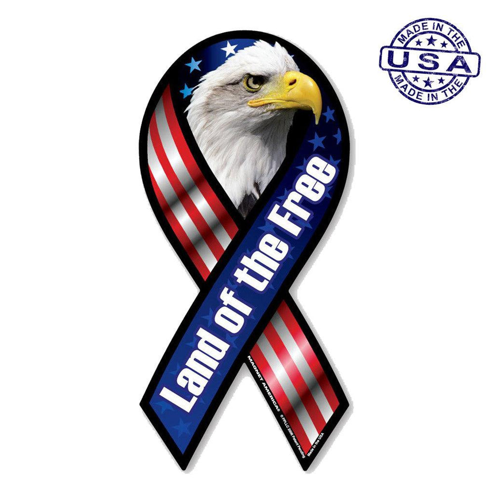 United States Patriotic Land of the Free Magnet Ribbon 4