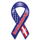 United States Patriotic One Nation Under God Ribbon Magnet (3.88" x 8") - Military Republic