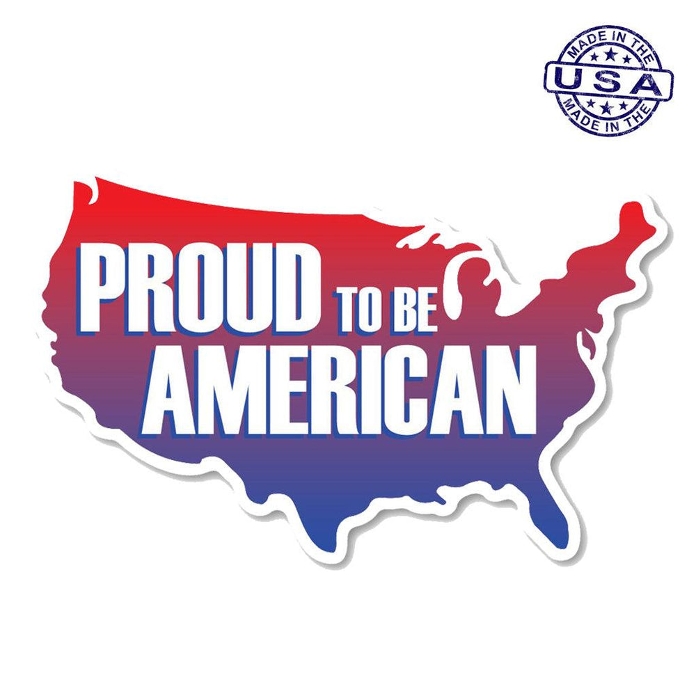 United States Patriotic Proud To Be An American Magnet Shaped 8