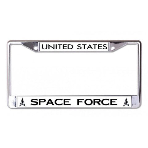 United States Space Force Chrome License Plate Frame - Military Republic