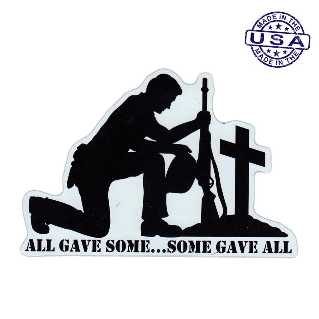 United States Veteran All Gave Some, Some Gave All Magnet 6.5" x 4.5" - Military Republic