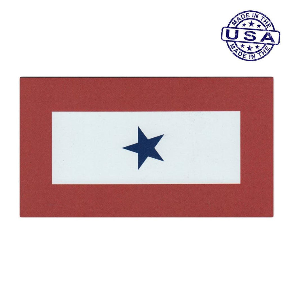 United States Veteran Blue Star Service Flag 1 Star Magnet 5.5