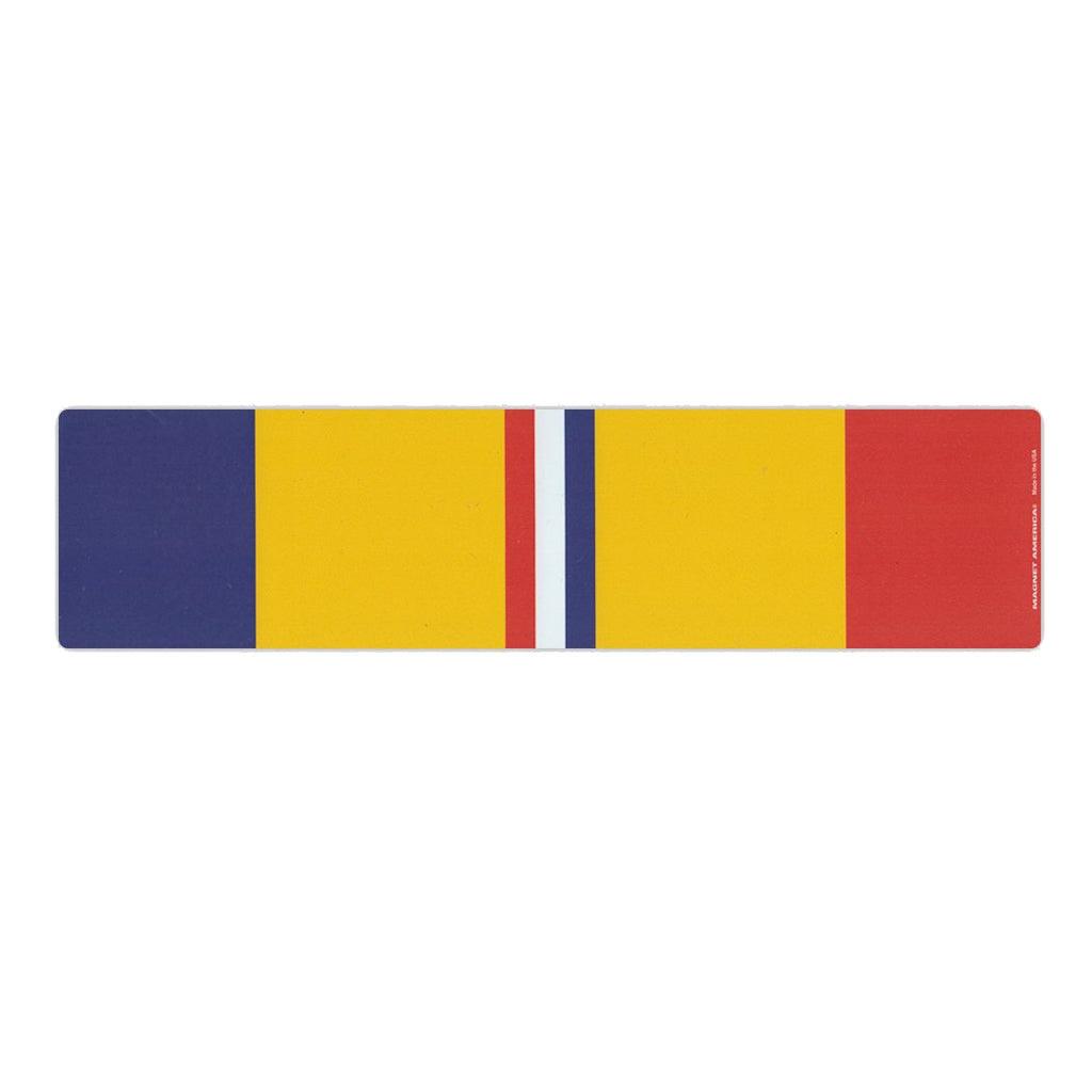 United States Veteran Combat Action Service Magnet Ribbon 10" x 2.5" - Military Republic