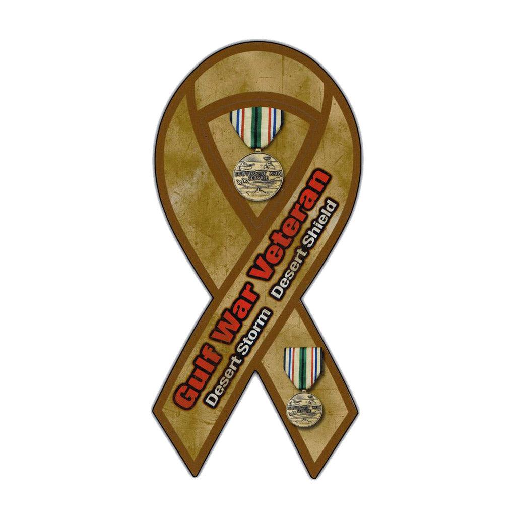 United States Veteran Gulf War Magnet Ribbon  4" x 8" - Military Republic