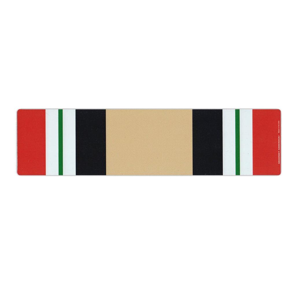 United States Veteran Iraq War Service Magnet Ribbon 10" x 2.5" - Military Republic