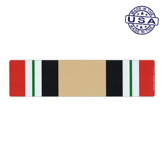 United States Veteran Iraq War Service Magnet Ribbon 10" x 2.5" - Military Republic