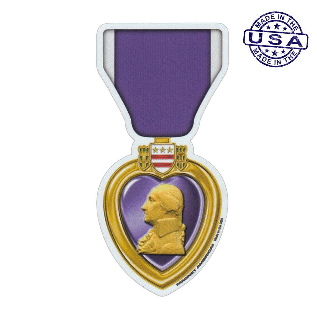 United States Veteran Purple Heart Ribbon (Medal) Magnet 2.5" x 5.25 ...