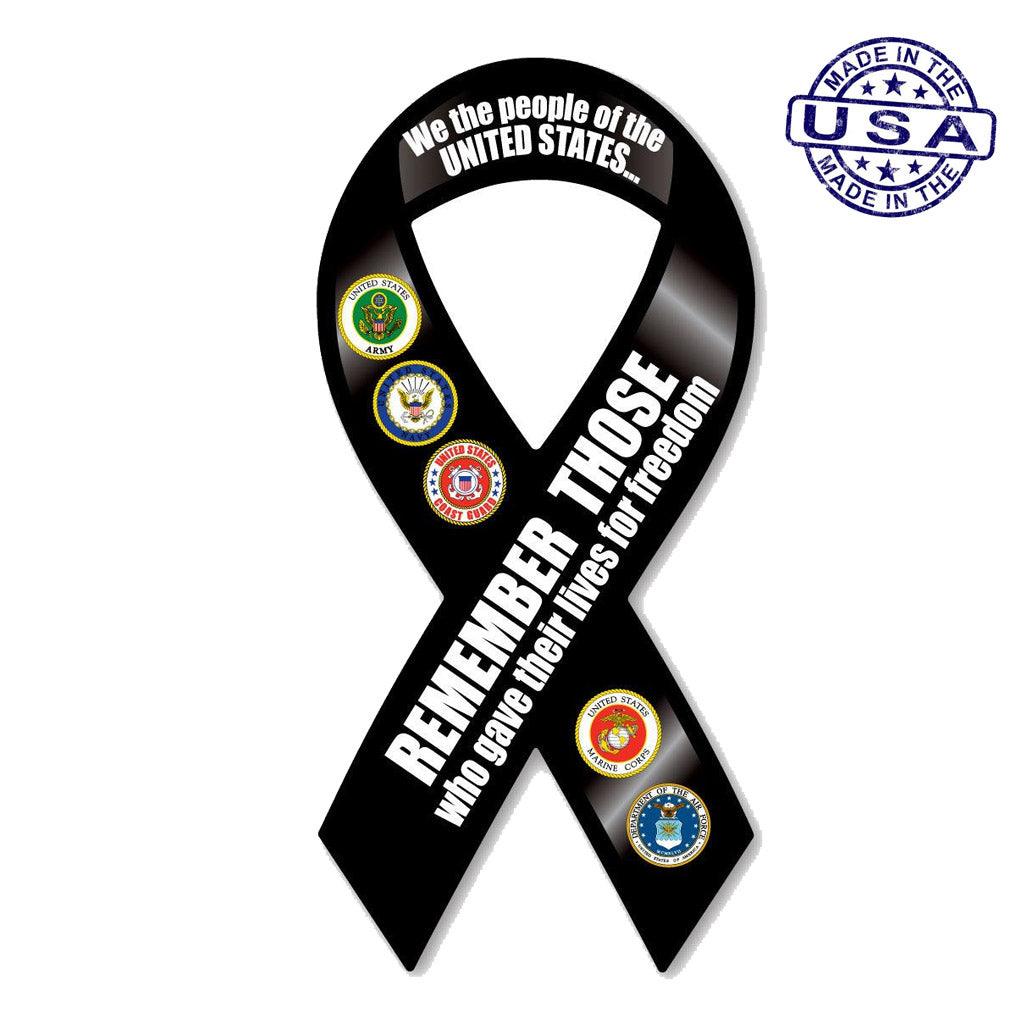 United States Veteran Remember Those Magnet Ribbon 4" x 8" - Military Republic