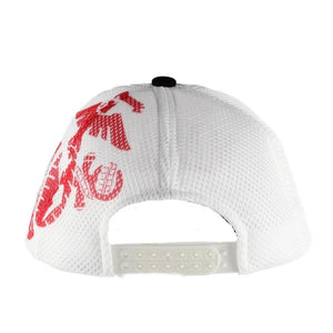 United States Marines Corps Black & White Mesh Printed Cap - Military Republic