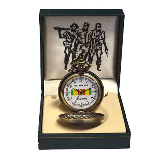 Vietnam Veteran's Memorial Colored Design Pocket Watch - Military Republic