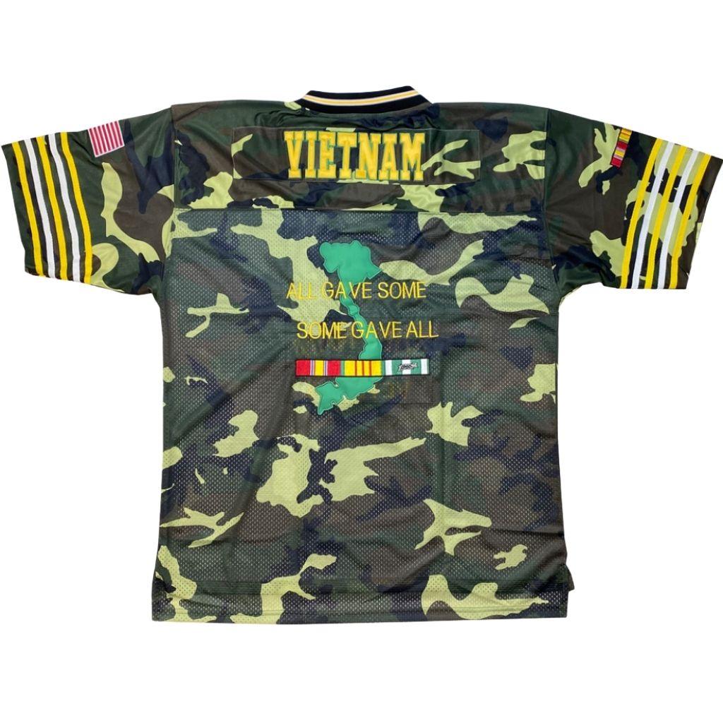 Vietnam Veteran Camo Football Jersey - Military Republic