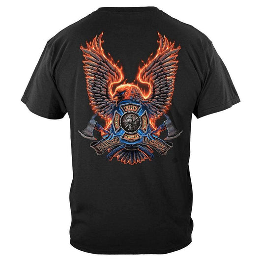 United States Volunteer Fire Eagle Premium T-Shirt - Military Republic