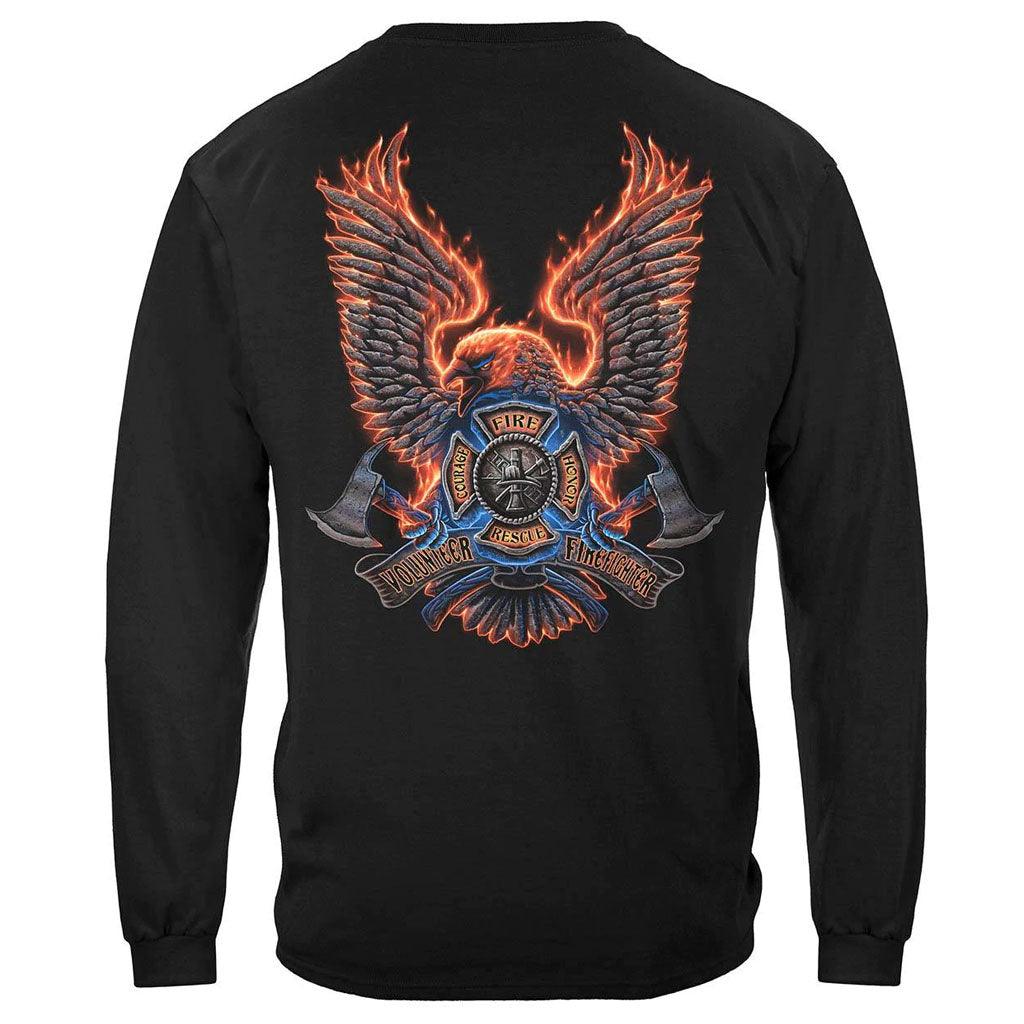 United States Volunteer Fire Eagle Premium T-Shirt - Military Republic