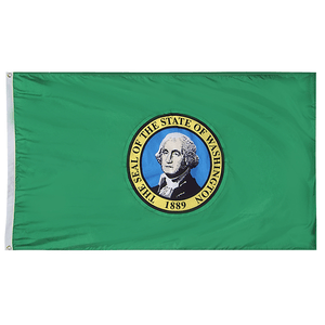 Washington State Nylon Outdoors Flag- Sizes 2' to 10' Length - Military Republic