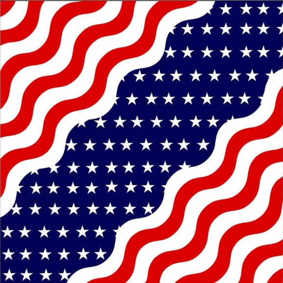 Wavy American Flag Bandana - Military Republic