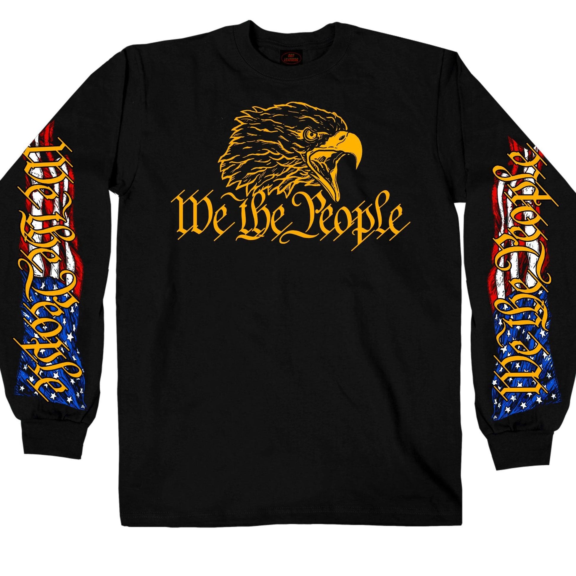 We the People Hot Leathers Long Sleeve Biker Shirt - Military Republic